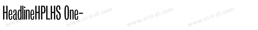 HeadlineHPLHS One字体转换